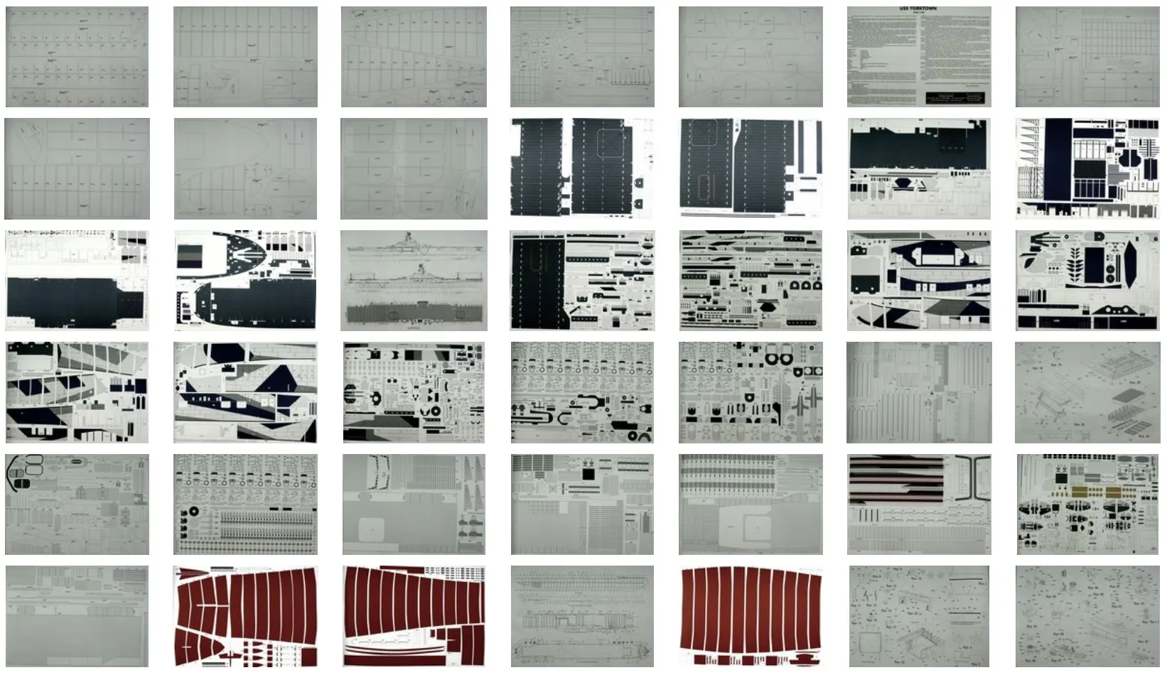 Papierový model - Lietadlová loď USS Yorktown CV-10